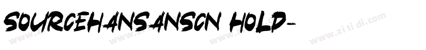 sourcehansansCN HoLD字体转换